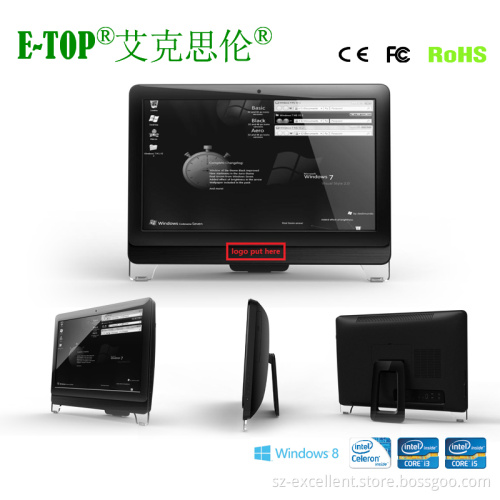 18.5 Inch Dual Core I3 CPU All in One PC, Intel Sandy Bridge Desktop PC